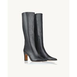 Bota Salto Médio Davos Preta