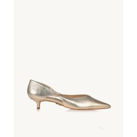 Scarpin Salto Médio Shine Light Gold