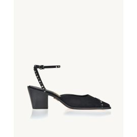 Slingback Salto Médio Mestiço Preta