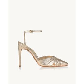 Slingback Salto Alto Shine Light Gold