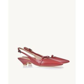 Slingback Salto Baixo Venice Scarlet