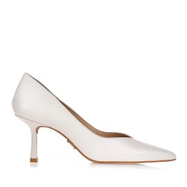 Scarpin Salto Médio New Couro White