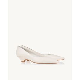 Scarpin Salto Baixo Venice Off White