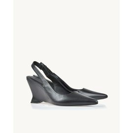 Slingback Salto Médio Venice Preta