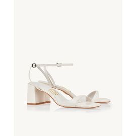Sandália Salto Médio Milano Off White