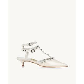 Slingback Salto Médio Venice Off White