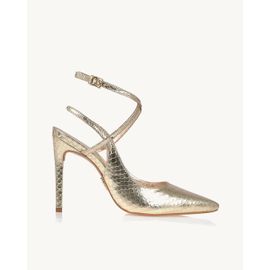 Slingback Salto Alto Piton Light Gold
