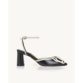 Slingback Salto Médio Venice Preta