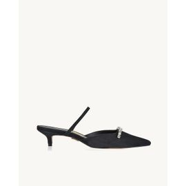 Slingback Salto Médio Mestiço Preta