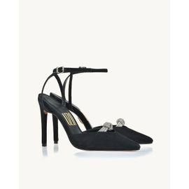 Slingback Salto Alto Mestiço Preta