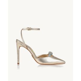 Slingback Salto Alto Shine Light Gold