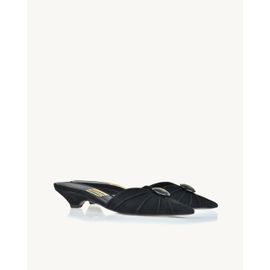 Slingback Salto Baixo Mestiço Preta