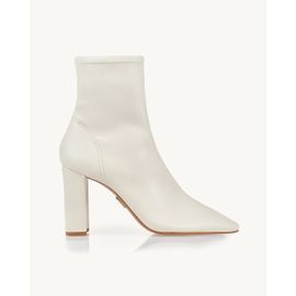 Bota Salto Alto Napa Stretch Off White