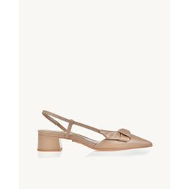 Slingback Salto Médio Venice Taupe