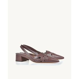 Slingback Salto Médio Venice Plum