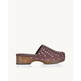 Clog Salto Médio Mestiço Plum