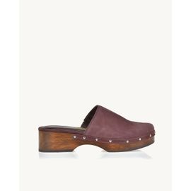 Clog Salto Médio Mestiço Plum