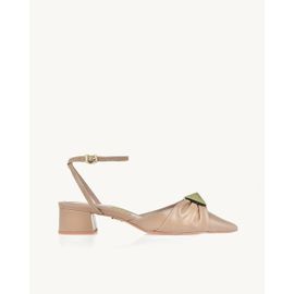 Slingback Salto Médio Venice Taupe