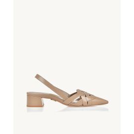 Slingback Salto Médio Venice Taupe