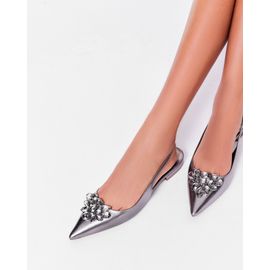 Slingback Shine Old Silver