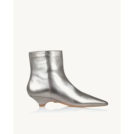 Bota Salto Baixo Shine Old Silver