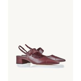Slingback Salto Médio Venice Merlot