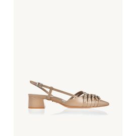 Slingback Salto Médio Venice Taupe