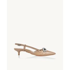 Slingback Salto Médio Venice Taupe