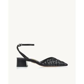 Slingback Salto Médio Milano Preta