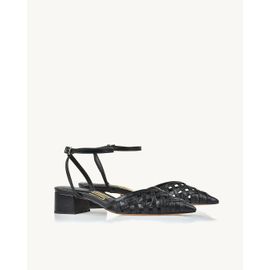 Slingback Salto Médio Milano Preta