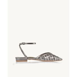Slingback Metalizado Old Silver