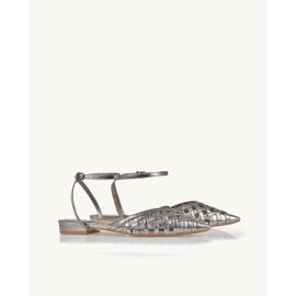 Slingback Metalizado Old Silver