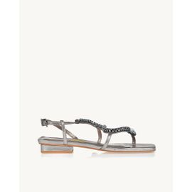 Flat Salto Baixo Shine Old Silver