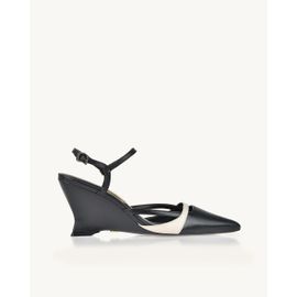 Slingback Salto Médio Venice Preta