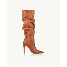Bota Salto Alto Atanado Pecan
