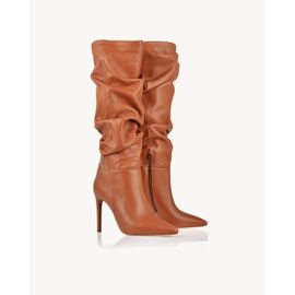 Bota Salto Alto Atanado Pecan