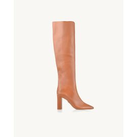 Bota Salto Alto Atanado Pecan