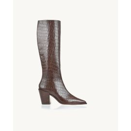 Bota Salto Médio Aligator Coffee