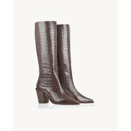 Bota Salto Médio Aligator Coffee