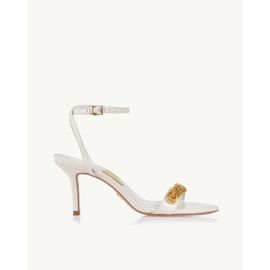Sandália Salto Médio Milano Off White