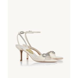 Sandália Salto Médio Milano Off White