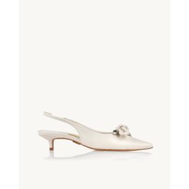 Slingback Salto Médio Venice Off White