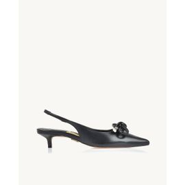 Slingback Salto Médio Venice Preta