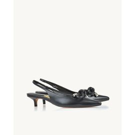 Slingback Salto Médio Venice Preta