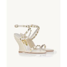 Anabela Salto Alto Milano Off White