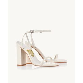 Sandália Salto Alto Milano Off White