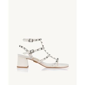 Sandália Salto Médio Milano Off White