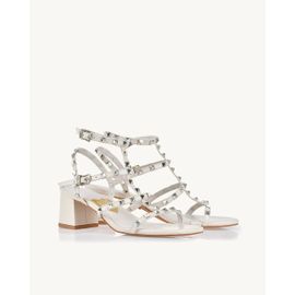 Sandália Salto Médio Milano Off White