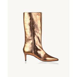 Bota Salto Médio Grunge Ouro Velho
